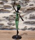 Statuette bronze africaine 22 cm