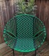 Chaise de jardin vert et noir