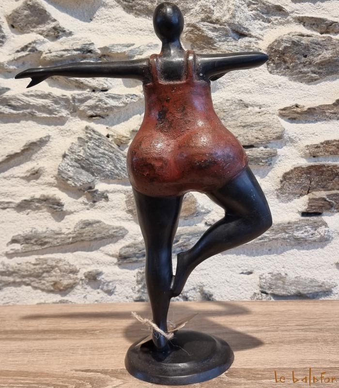 Statuette bronze africaine 39 cm