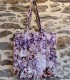 Tote bag pliable tie and dye