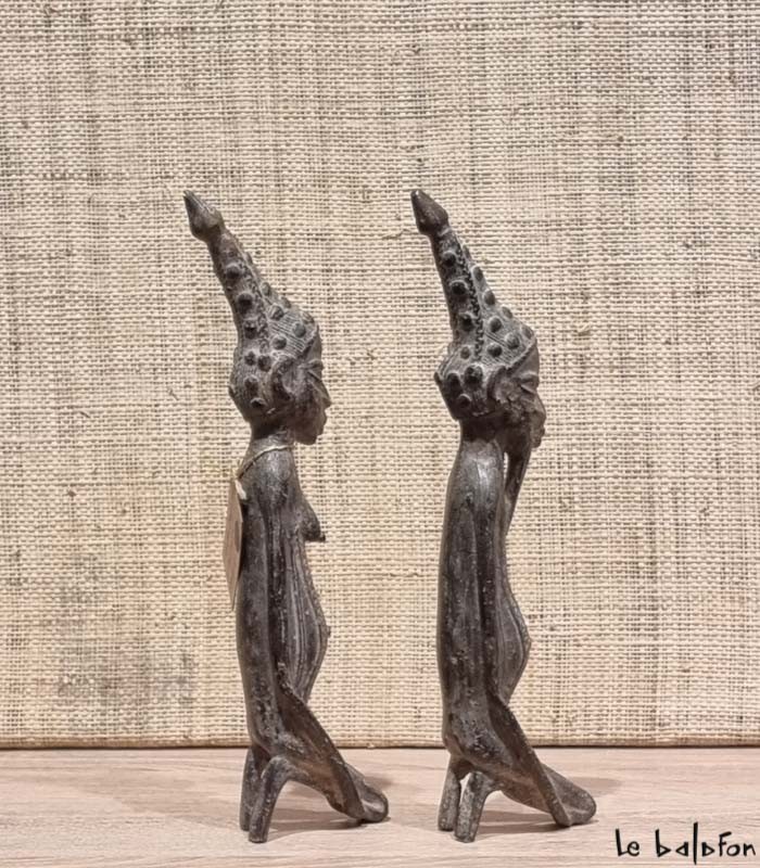 Couple dogon en bronze